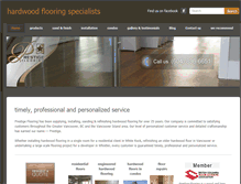 Tablet Screenshot of prestigefloors.ca